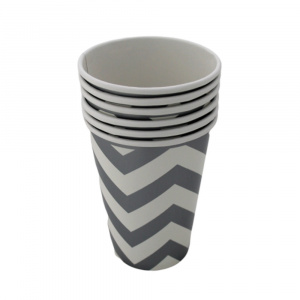 Set 6 pahare 355ml CHEVRON SILVER - Img 3