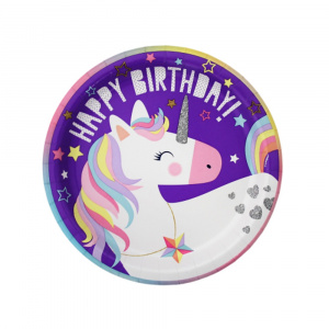Set 8 Farfurii 23 cm Unicorn