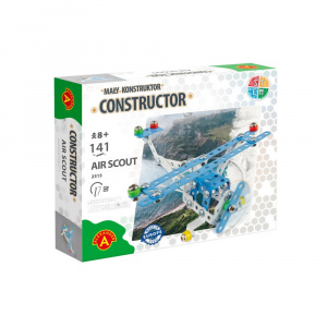 Set construcție metal avion airscout 141 piese - Img 2
