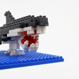 Set construcție Microbricks rechin 150 piese
