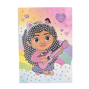 Set creativ Diamond Painting, Gabby’s Dollhouse, card mozaic cu diamante, Moxy, multicolor