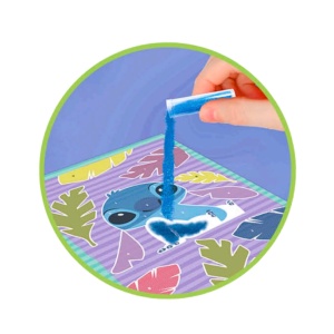 Set creativ, pictură cu nisip, Stitch, activitate artistică pentru copii +3 ani