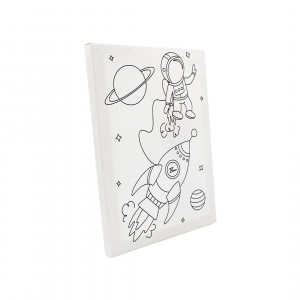 Set creativ pictură pe pânză model astronaut - Img 3