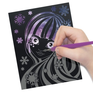 Set de Artă "Scratch & Sketch" cu Personajul Isadora – Nebulous Stars