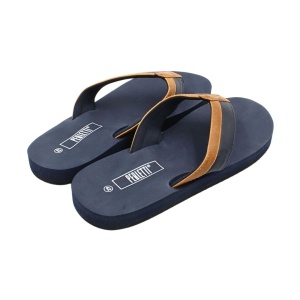 Șlapi flip-flop bărbați, Perletti, talpă bleumarin