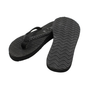 Șlapi flip-flops pentru femei, Perletti, negru
