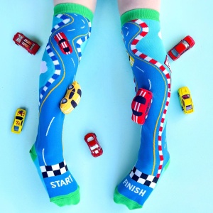 Șosete lungi colorate Madmia pentru băieți Racing cars 6-99 ani