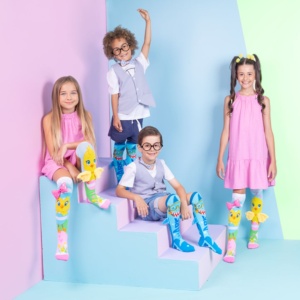 Șosete lungi colorate Madmia pentru băieți Shark 6-99 ani