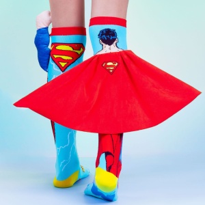Șosete lungi colorate Madmia pentru băieți Superman 3-5 ani