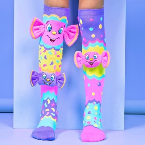 Șosete lungi colorate Madmia pentru fete Jolly lolly 6-99 ani - Img 1