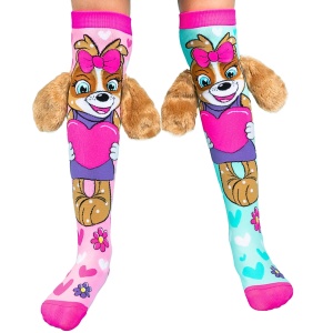 Șosete lungi colorate Madmia pentru fete Puppy love 3-5 ani