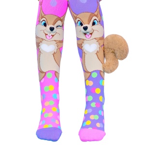 Șosete lungi colorate Madmia pentru fete Squirrel 3-5 ani