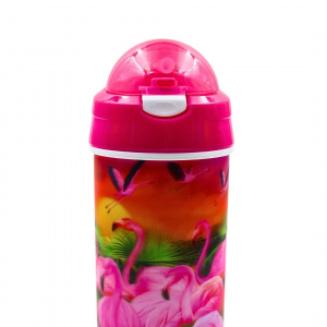 Sticlă apă pentru copii model flamingo 500ml - Img 5