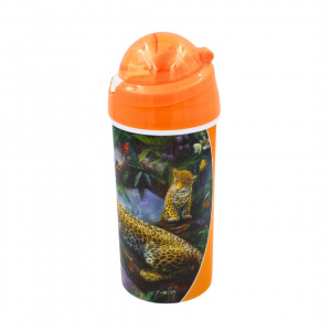 Sticlă apă pentru copii model leopard 500ml - Img 6