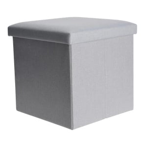Taburet pliabil cu spațiu de depozitare - Storage Solutions®, tip cutie, otoman, culoare vernil, 38x38x38 cm