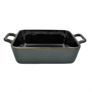Tavita ceramica pentru gatit la cuptor verde-inchis