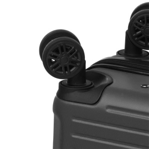 Troler ProWorld cu roți 360°, 60 litri, negru
