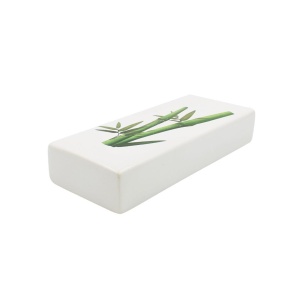 Umidificator pentru calorifer, din ceramică, model bambus auriu, 20,5 cm