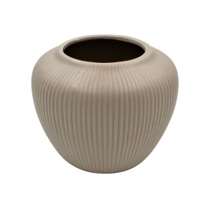 Vază decorativă ceramică bej 15x15x13cm