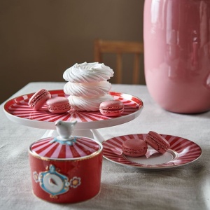 Zaharniță porțelan, Pip Studio, Red/Pink, 300 ml, colecția Love Birds