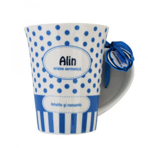 Cana din portelan personalizata Alin
