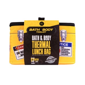 Set de baie cadou, pentru bărbați, BATH + BODY TOOLKIT în geantă termoizolantă