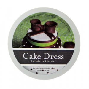 Bandă decorativă Cake Dress pentru torturi și prăjituri, 4.5cm x 15m, model dantelat, Splendor mov