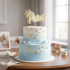 Cake Topper pentru tort model cuvântul Prinț