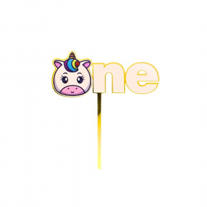Cake Topper tort model unicorn One - Img 1
