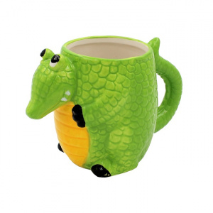 Cană ceramică formă de crocodil 250ml
