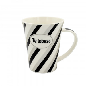 Cană din porțelan personalizată cu mesaj "Te iubesc" - Img 1