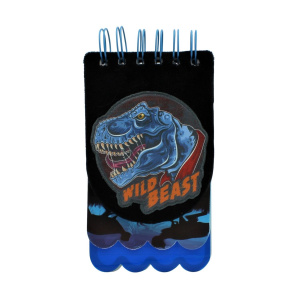 Carnețel, albastru, 3D T-rex, 120 pagini - Img 2