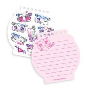 Carnețel de notițe, cu mini pix cu gel și stickere, 25 foi, personaj Louna - Nebulous Stars