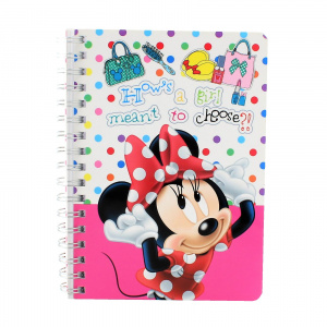 Carnetel licenta A6 cu spirala Minnie choose