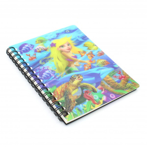 Carnețel zoo, cu spirală, 3D, "LiveLife - Mermaid magic" - Img 4