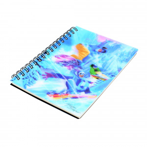 Carnețel zoo cu spirală 3D Snowboarder - Img 1