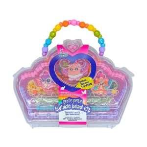 Children's bead set, Genie Pets Twinkle Bead Kit Owl, 270+ pieces, 3 pendants, bracelets and necklaces, ages 3+