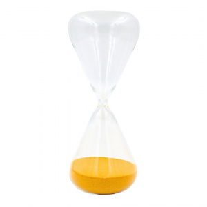 Clepsidră 20 minute cu nisip galben 20x8cm