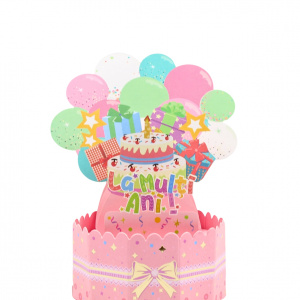 Decorațiune din hârtie Magic Pop-Ups La mulți ani - Img 2