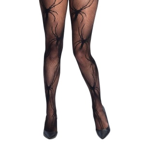 Dres de Halloween, pentru fete, model cu păianjeni, culoarea negru, one size
