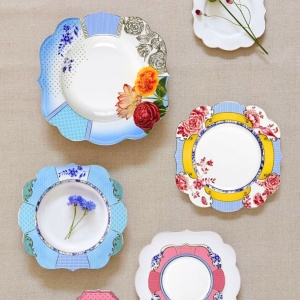 Farfurie din porțelan, Breakfast, Pip Studio, 23.5cm, colecția Royal Multi