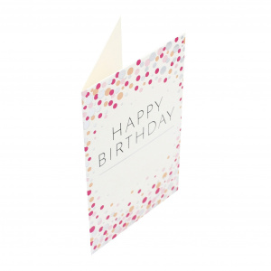 Felicitare Gold Confetti Birthday