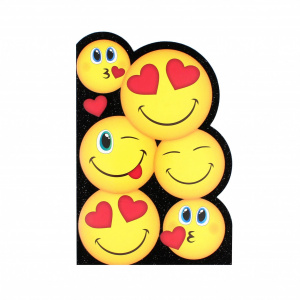 Felicitare Gold Sweet Faces