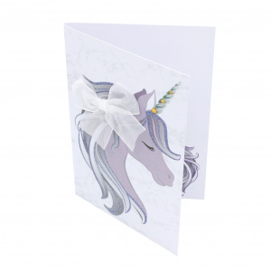 Felicitare Premium handmade Marble Unicorn - Img 1
