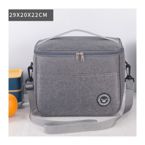 Geantă termică pentru transportul alimentelor, LUNCH BOX, 29x20x21 cm, gri
