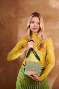 Geantă verde crossbody, 19x6x16 cm, colecția UNI, Pip Studio