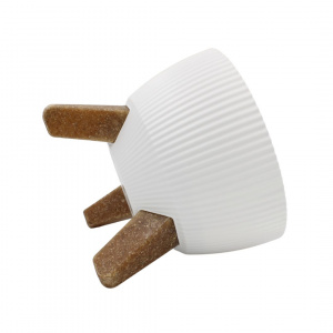 Ghiveci elegant cu trei picioare, H&S Collection, culoare alb, diametru 19 cm