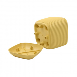 Ghiveci pentru flori 1800 ml plastic galben ocru - Img 3