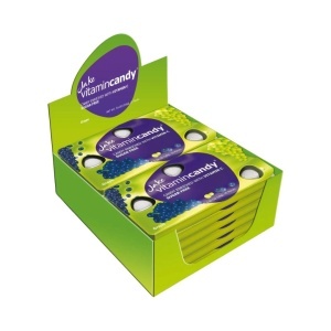 Jake Vitamin Candy – bomboane fără zahăr cu Vitamina C, struguri, cutie cu 12 blistere