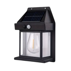 Lampă solară LED de exterior cu senzor de mișcare, pentru grădină și terasă, Pro Garden 
